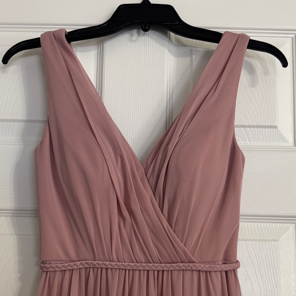 Azazie Tanicia Dusty Rose Bridesmaid Dress – Size 0 – NWT - Picture 6 of 10